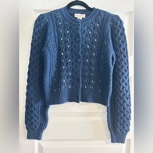 CAROLINE CONSTAS New York Embellished Cardigan Large